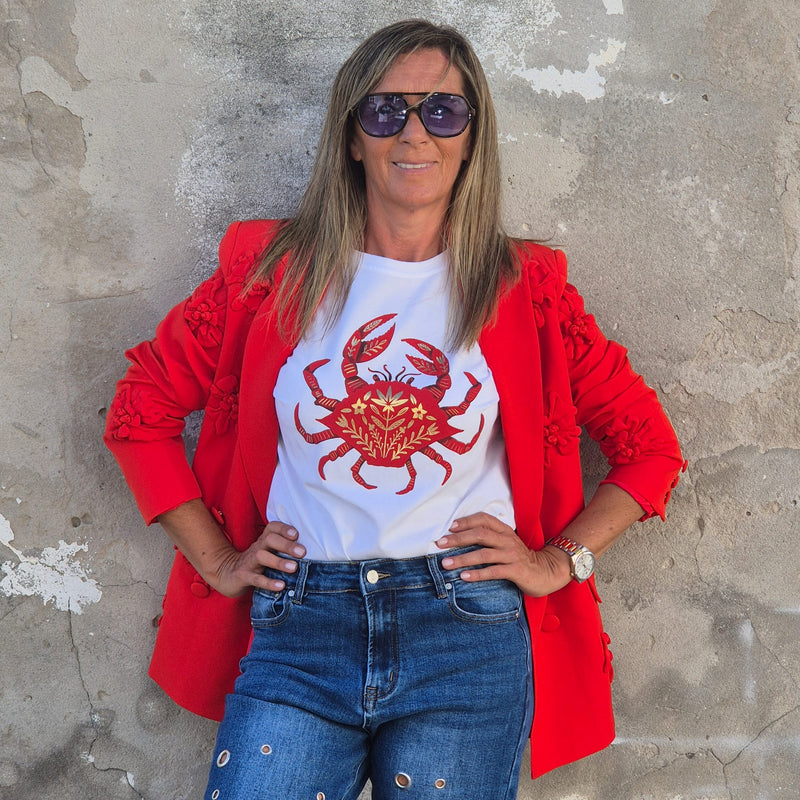 T-SHIRT RED CRAB