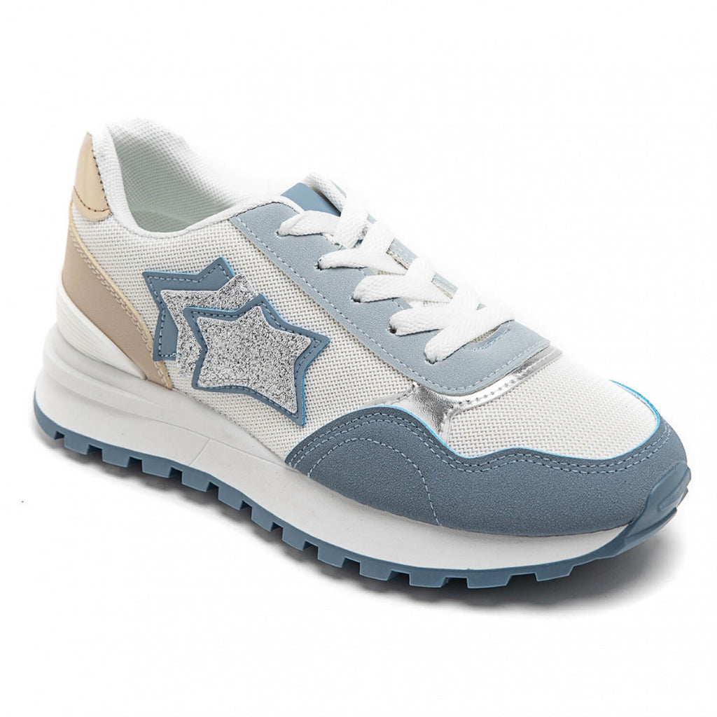 SNEAKERS 3 STARS BLUE